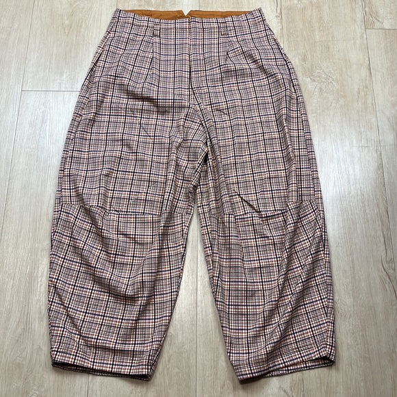 FREE PEOPLE TURNING POINT TROUSER - NEUTRAL COMBO, SIZE 10 1371 - Picture 4 of 9